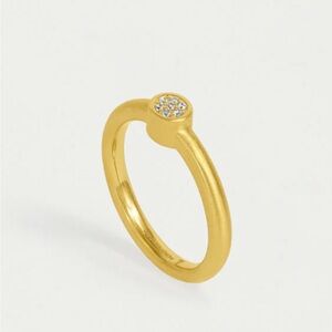 Dean Davidson  Mirabeau Pave’ Gold Stacking Ring with CZ Accent